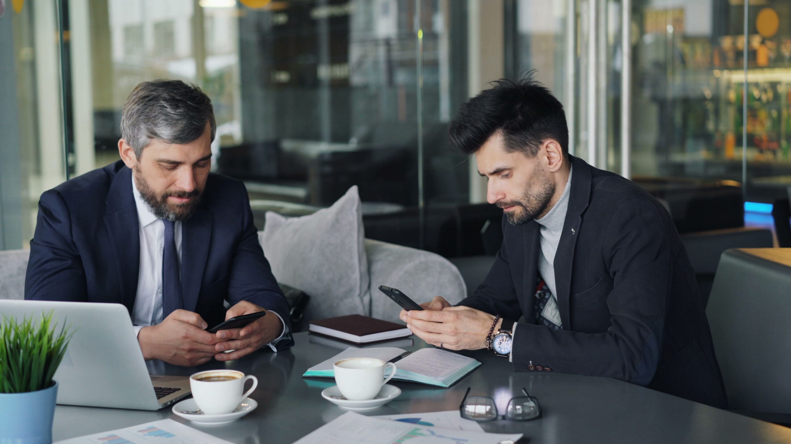 small business employees working