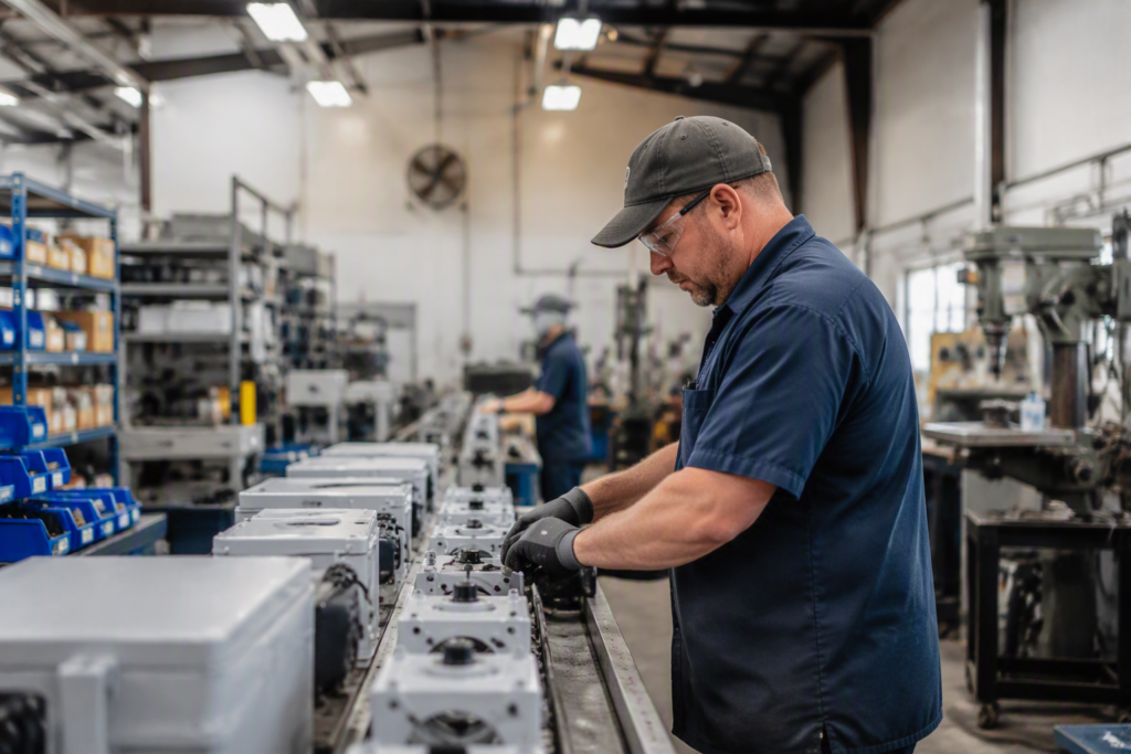 Manufacturing IT Support Tampa FL Small manufacturing facility in Tampa Florida utilizing modern technology and managed IT services to support production operations.